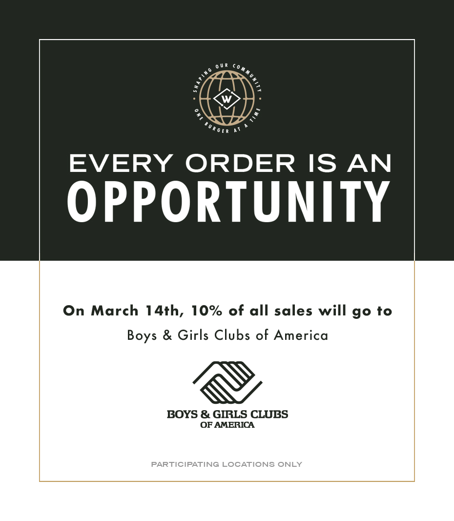 Support Boys & Girls Clubs of America at Wayback Burgers icon